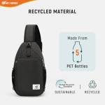 SKYSPER RFID Sling Crossbody Backpack - Black