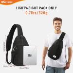 SKYSPER RFID Sling Crossbody Backpack - Black