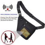 VADOO Anti-Theft Lightweight Sling Bag - Black