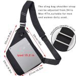 VADOO Anti-Theft Lightweight Sling Bag - Black