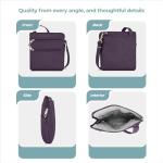 Travelon Anti-Theft Slim Double Zip Crossbody Bag