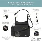 Travelon Anti-Theft Classic Messenger Bag for Travelers