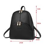 Nevenka PU Leather Casual Backpack Purse for Women