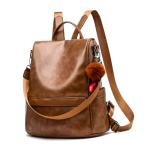 CHERUTY Women's Anti-Theft PU Leather Backpack Bag
