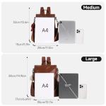 CHERUTY Women's Anti-Theft PU Leather Backpack Bag