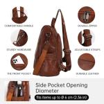 CHERUTY Women's Anti-Theft PU Leather Backpack Bag