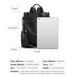 Anti-Theft PU Leather Backpack Purse for Women