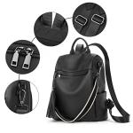 Anti-Theft PU Leather Backpack Purse for Women