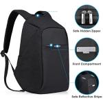Oscaurt Anti-Theft Waterproof Laptop Backpack with USB Port