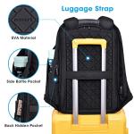Oscaurt Anti-Theft Waterproof Laptop Backpack with USB Port
