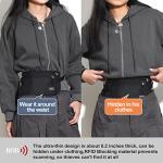 DAITET RFID Money Belt and Passport Holder
