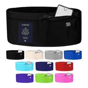 StashBandz Travel Money Belt with Secure Pockets