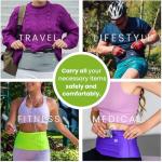 Unisex Travel Money Belt with Large Pockets