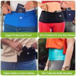 Unisex Travel Money Belt with Large Pockets