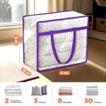 6 Pack Clear Zippered Storage Bags for Travel