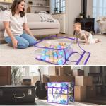 6 Pack Clear Zippered Storage Bags for Travel