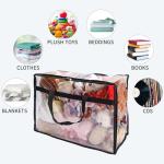 Extra Large Clear Storage Bags with Zipper (4pcs)
