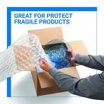 Bubble Wrap Rolls with Fragile Stickers, 2 Pack