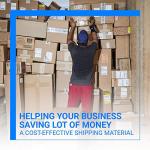 Bubble Wrap Rolls with Fragile Stickers, 2 Pack