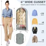 40" Garment Bags for Travel and Closet Storage