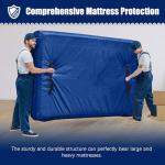 Extra-Thick Blue Mattress Bag for Family Moving