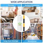 TICONN 1000ft Clear Stretch Wrap Roll with Handles