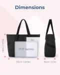 BAGSMART Large Tote Bag with Yoga Mat Holder