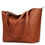 KALIDI Oversized Vegan Leather Tote Bag for Women