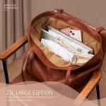 KALIDI Oversized Vegan Leather Tote Bag for Women