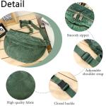 Oversized Corduroy Crossbody Fanny Pack for Travel