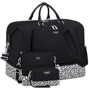 Women’s Oversized Travel Weekender Bag with Shoe Compartment