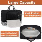 Women’s Oversized Travel Weekender Bag with Shoe Compartment