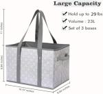 WISELIFE Large Reusable Grocery Bags - 3 Pack