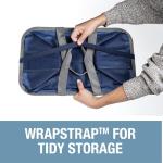 CleverMade EcoBasket Collapsible Grocery Tote - Blue Gray