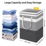 Large Waterproof Laundry Baskets - 2 Pack
