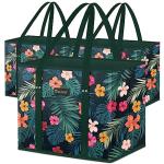 BALEINE 3-Pack Foldable Grocery Bags - Blossom