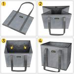 BALEINE 3-Pack Foldable Grocery Bags - Blossom