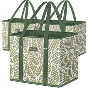BALEINE 3-Pack Foldable Grocery Bags - Antique Foliage