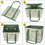 BALEINE 3-Pack Foldable Grocery Bags - Antique Foliage