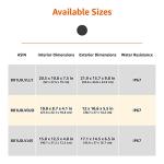 Amazon Basics Hard Camera Case, Medium, Black, Solid, 18"L x 14"W x 6"H