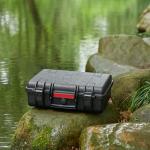 Amazon Basics Hard Camera Case, Medium, Black, Solid, 18"L x 14"W x 6"H