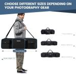 YOREPEK Large Tripod Carrying Case with Padding