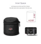 BPAULL DSLR Camera Lens Bag for Travel