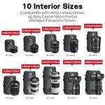 BPAULL DSLR Camera Lens Bag for Travel