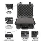 Olympia Waterproof Hard Case Black 10.47" Travel
