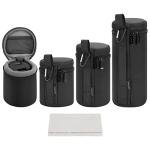 Water Resistant Camera Lens Case Set, 4 Sizes