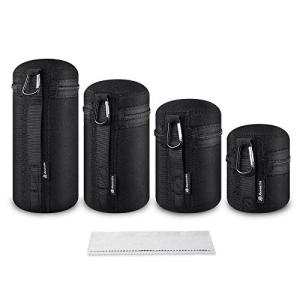 Powerextra Neoprene Lens Pouch Set for DSLR
