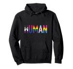 Human Rights Pride Flag Pullover Hoodie