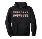 Pride Heart Hoodie for Trans Nonbinary Allies