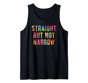 Straight But Not Narrow Ally Rainbow Tank Top